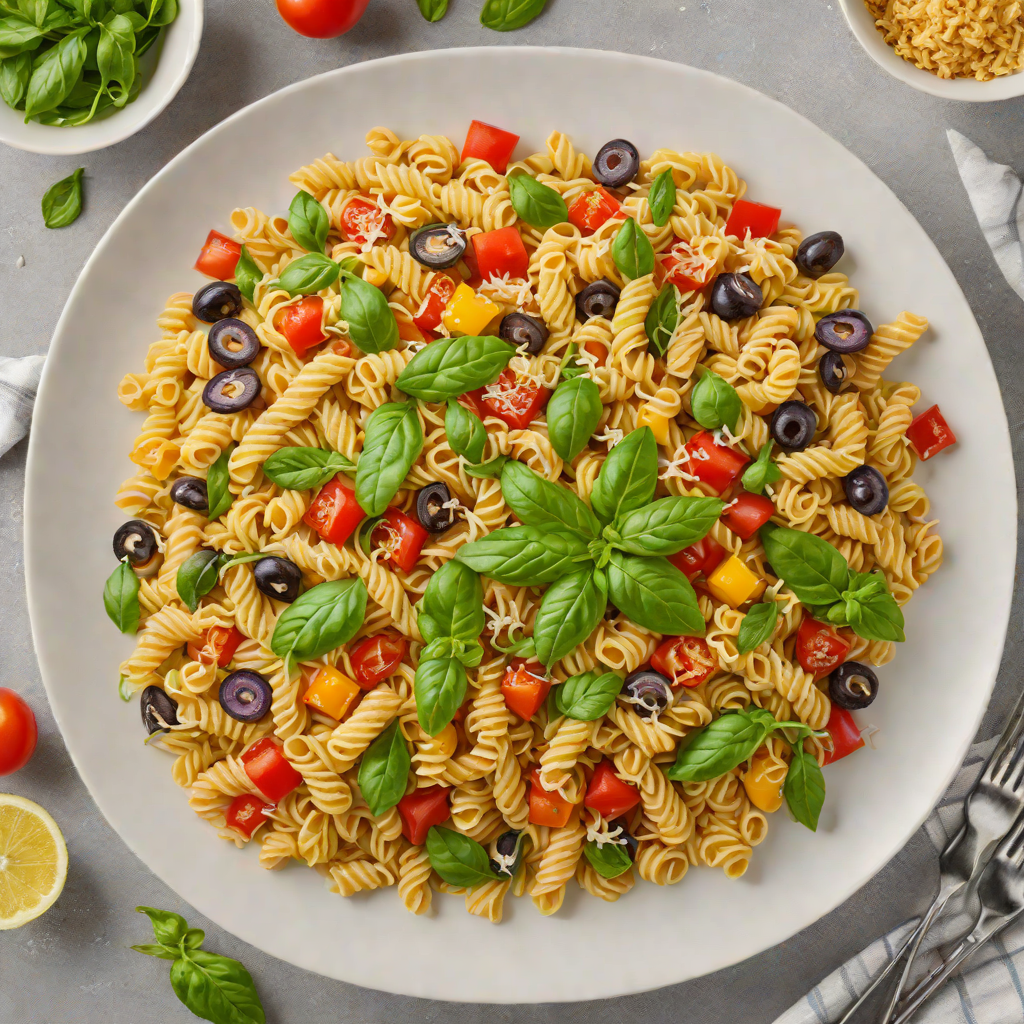 One-Pot Colorful Veggie Pasta with Garlic and Basil