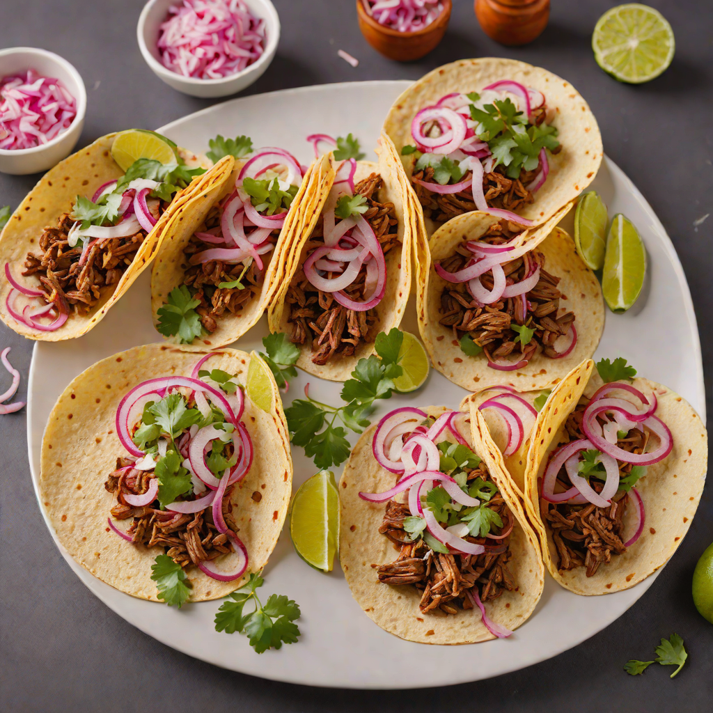 Wood-Fired Barbacoa Beef Tacos with Pickled Red Onion