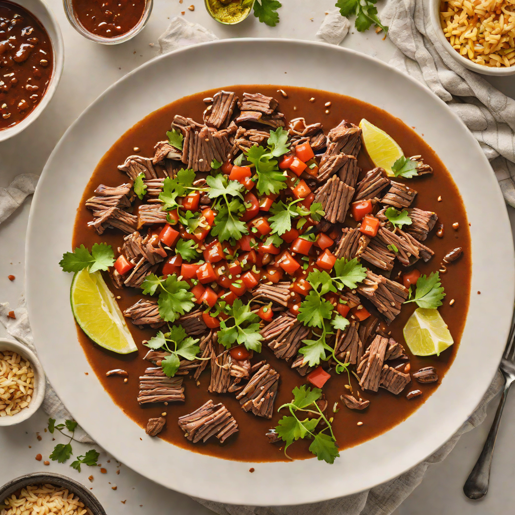 Slow-Cooked Barbacoa Beef with Ancho Chili Sauce