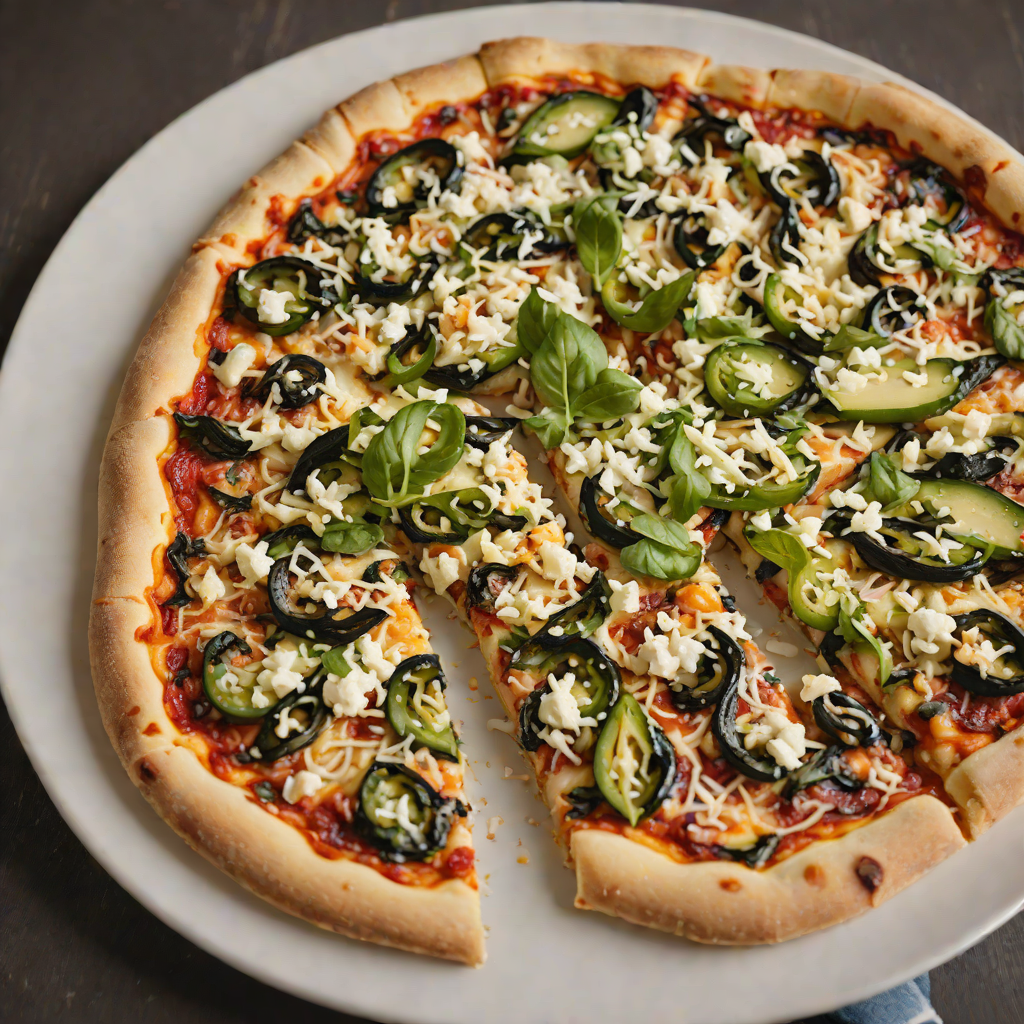 Wood-Fired Pizza with Roasted Poblano and Cotija Cheese