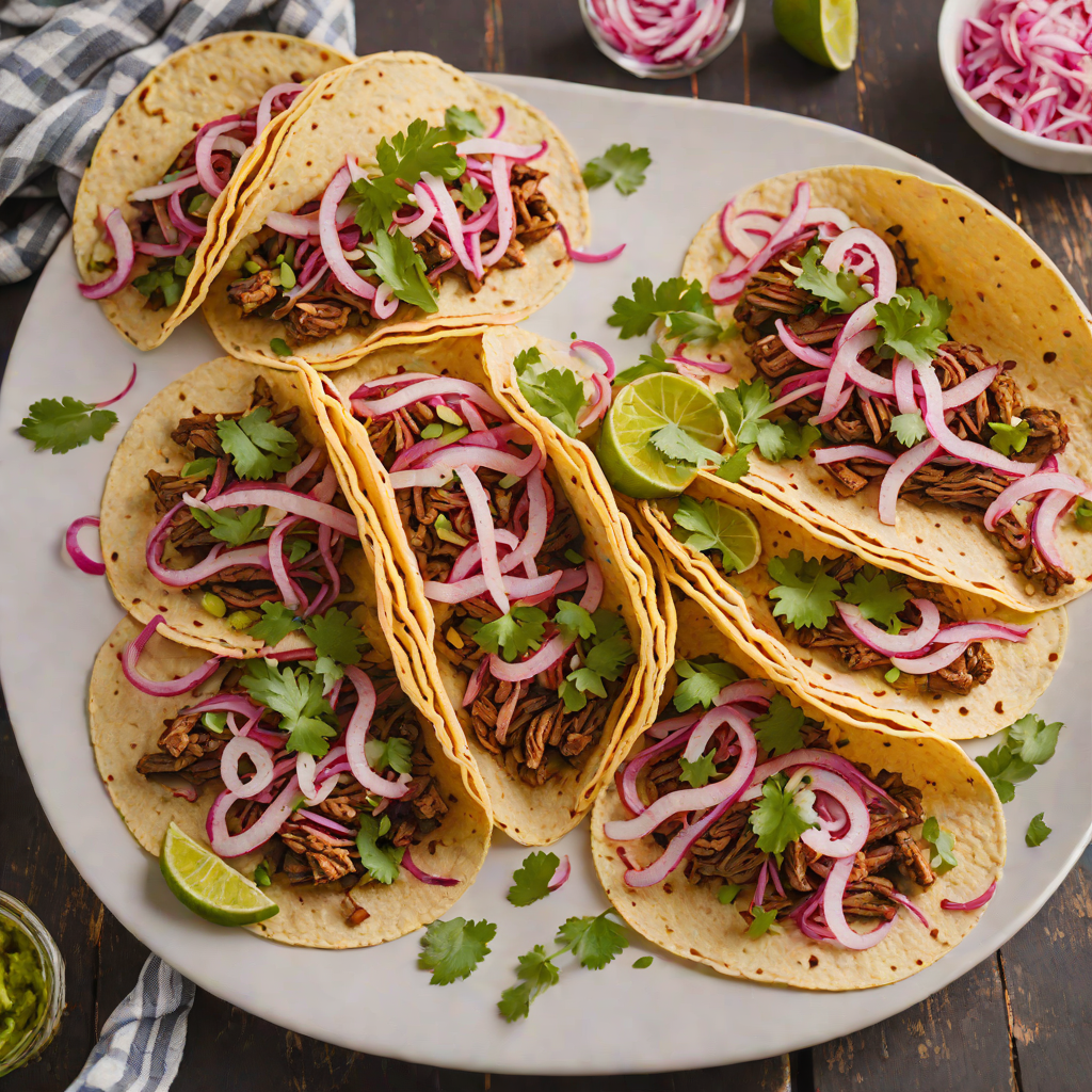 Wood-Fired Barbacoa Tacos with Pickled Red Onions