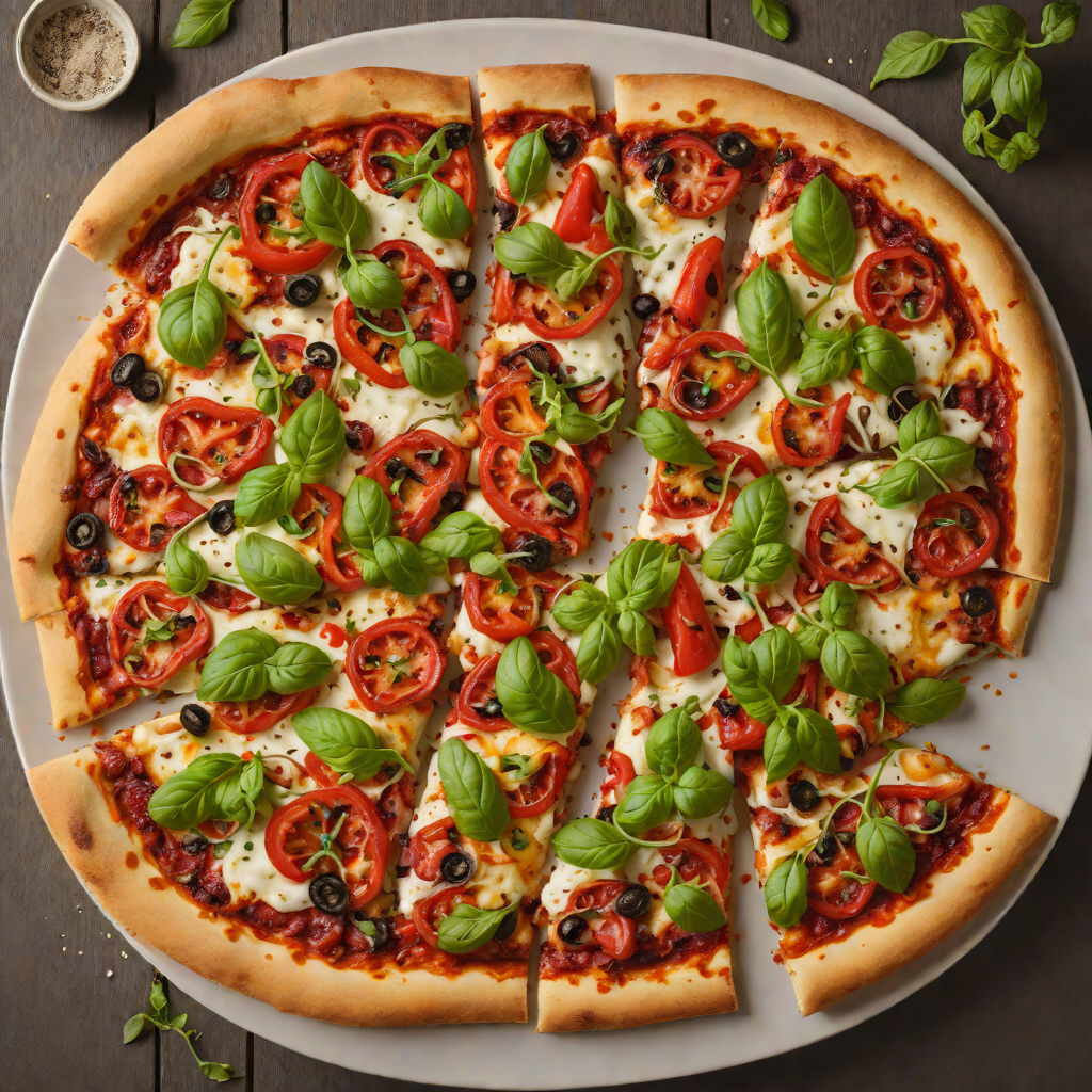 Wood-Fired Pizza with Roasted Peppers and Oregano
