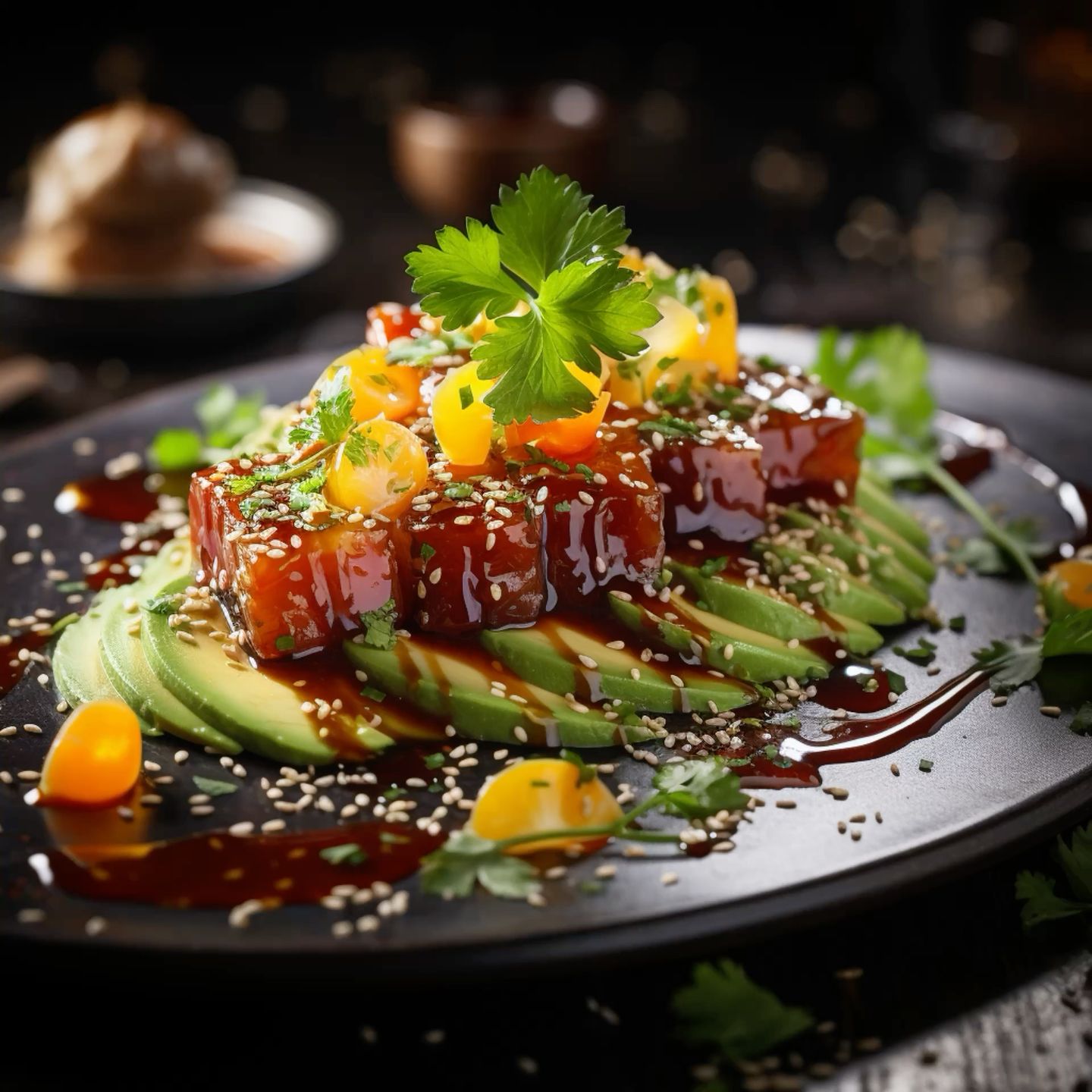 Sushi-Inspired Avocado and Tuna Tartare Salad