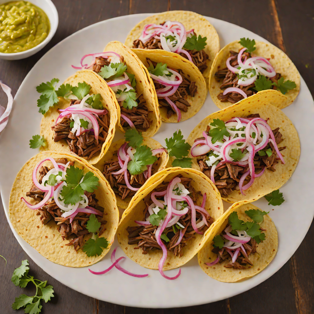 Wood-Fired Mexican Barbacoa Tacos with Pickled Onions