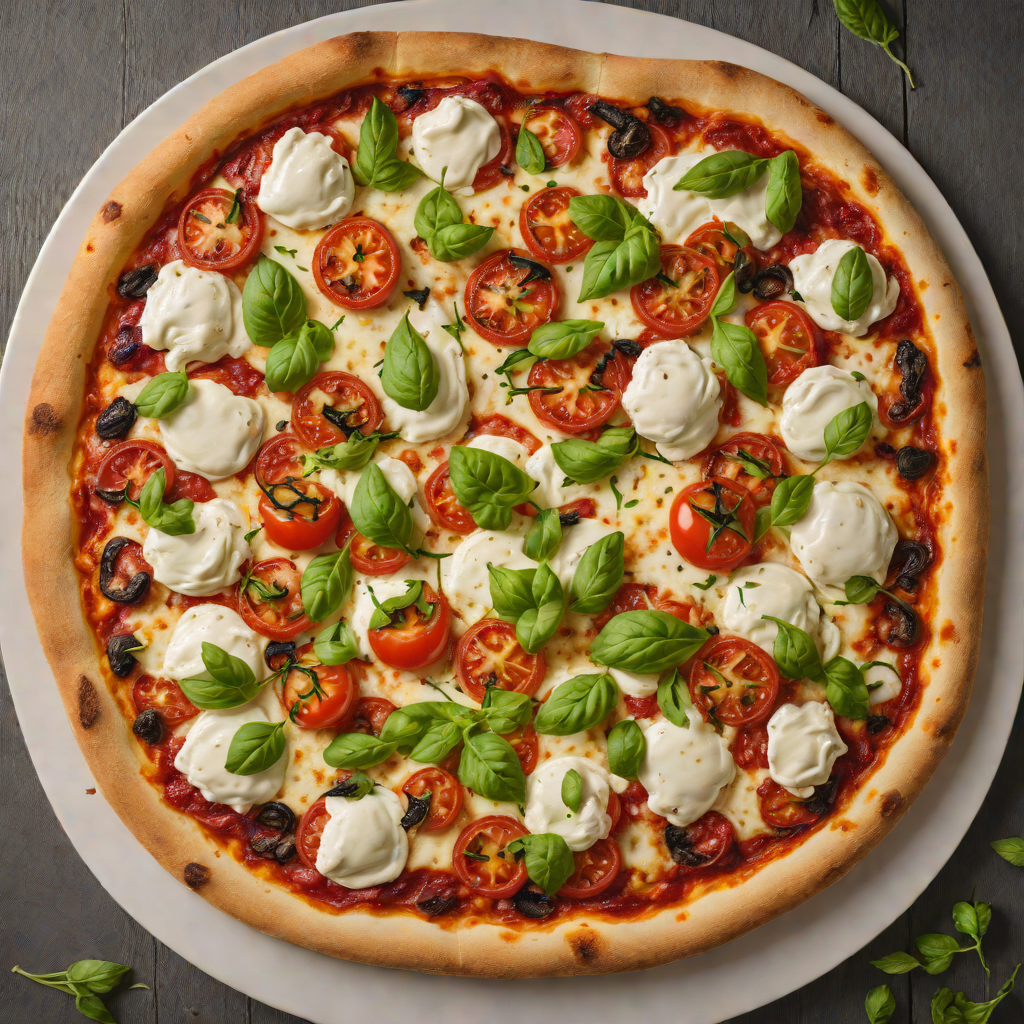 Wood-Fired Pizza with Roasted Tomato and Mozzarella