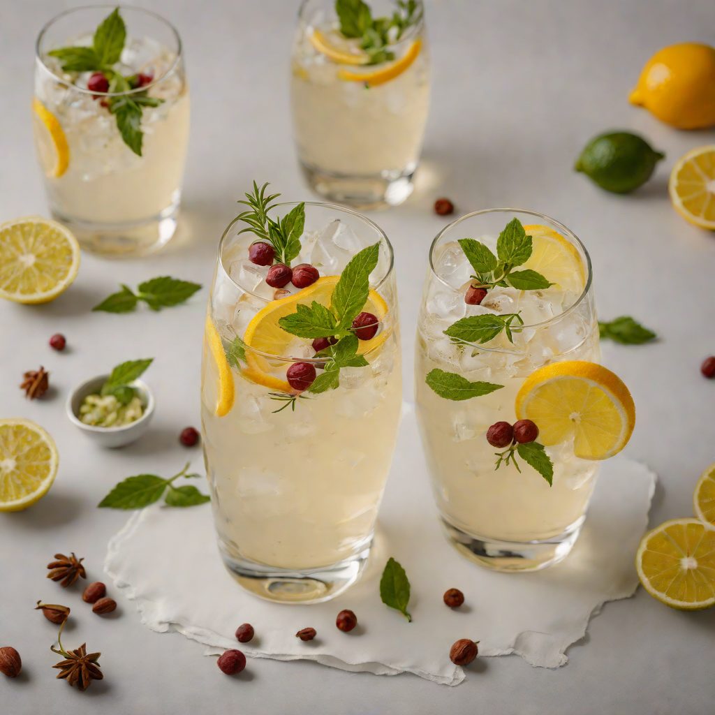 Mediterranean-Spiced Gin Fizz