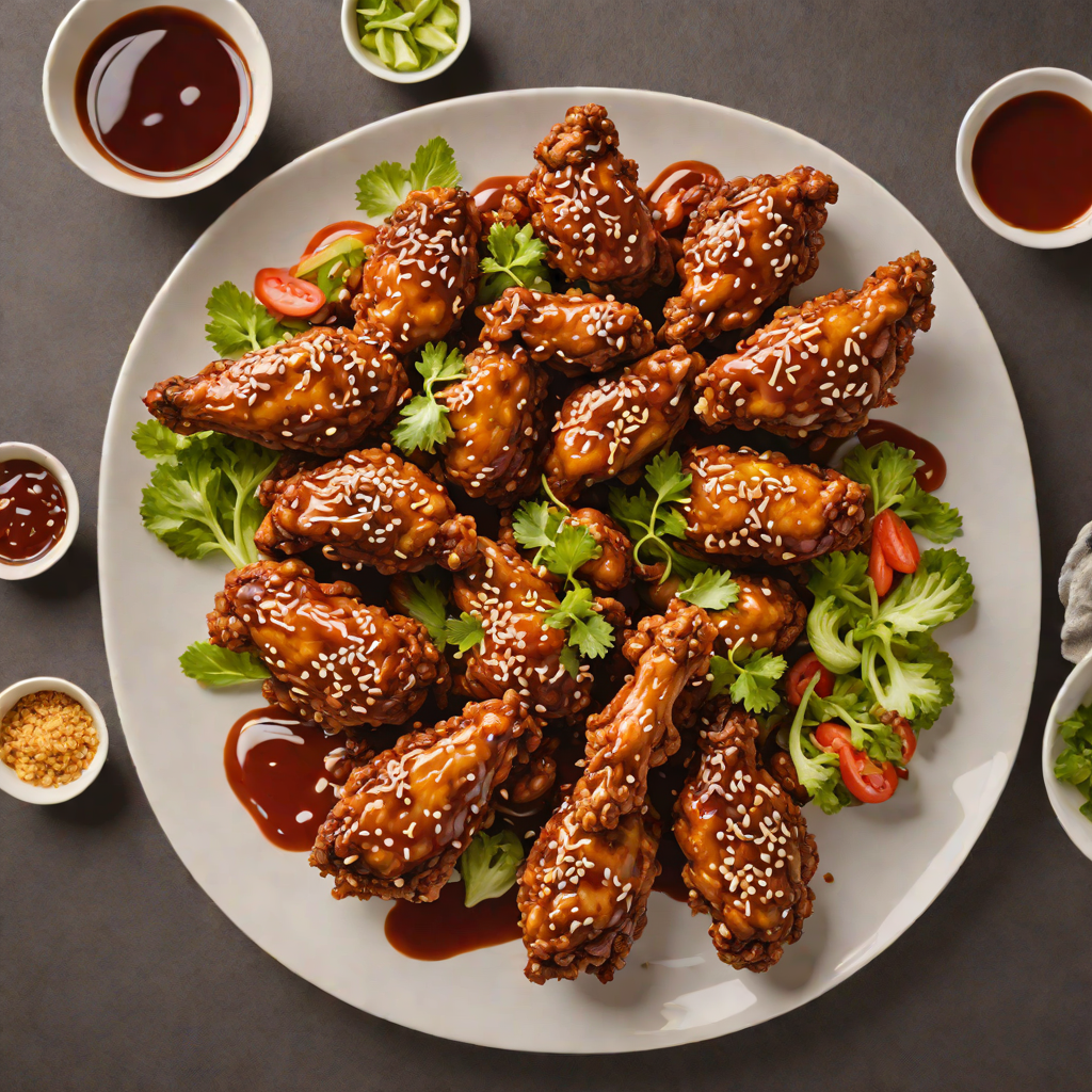 Double-Fried Chicken with Spicy Soy Glaze