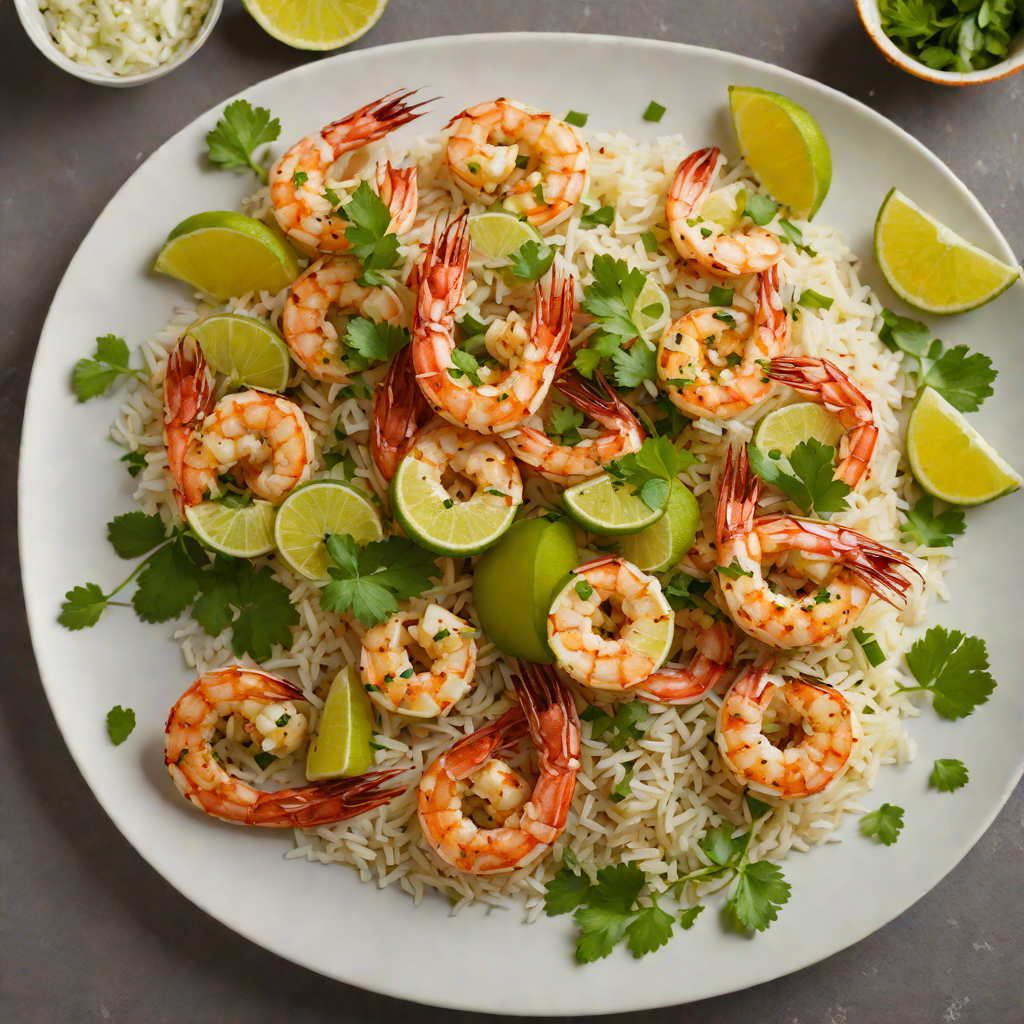Spicy Grilled Gulf Coast Shrimp with Cilantro Lime Rice