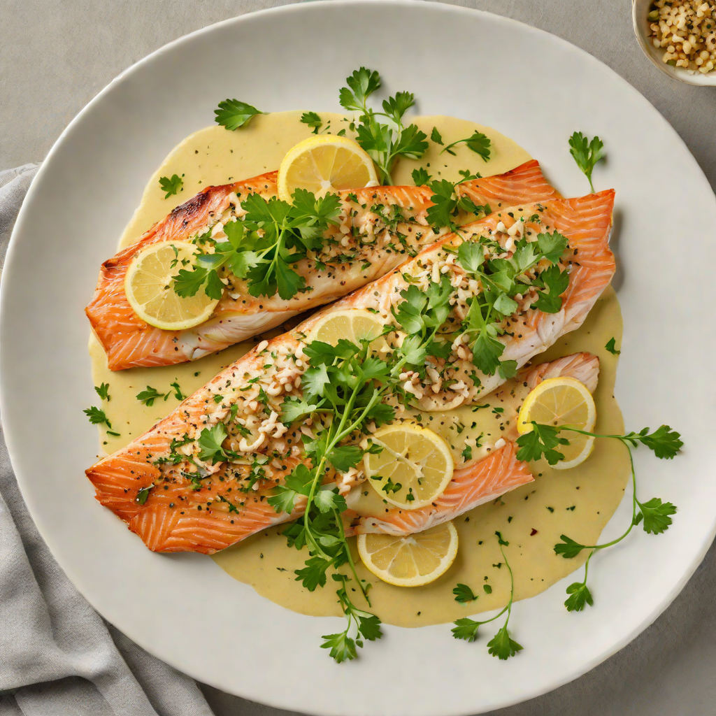 Pan-Seared Trout with Lemon Parsley Butter Sauce