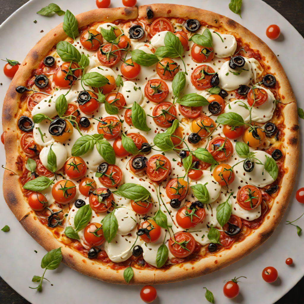 Wood-Fired Pizza with Smoked Mozzarella and Charred Cherry Tomatoes