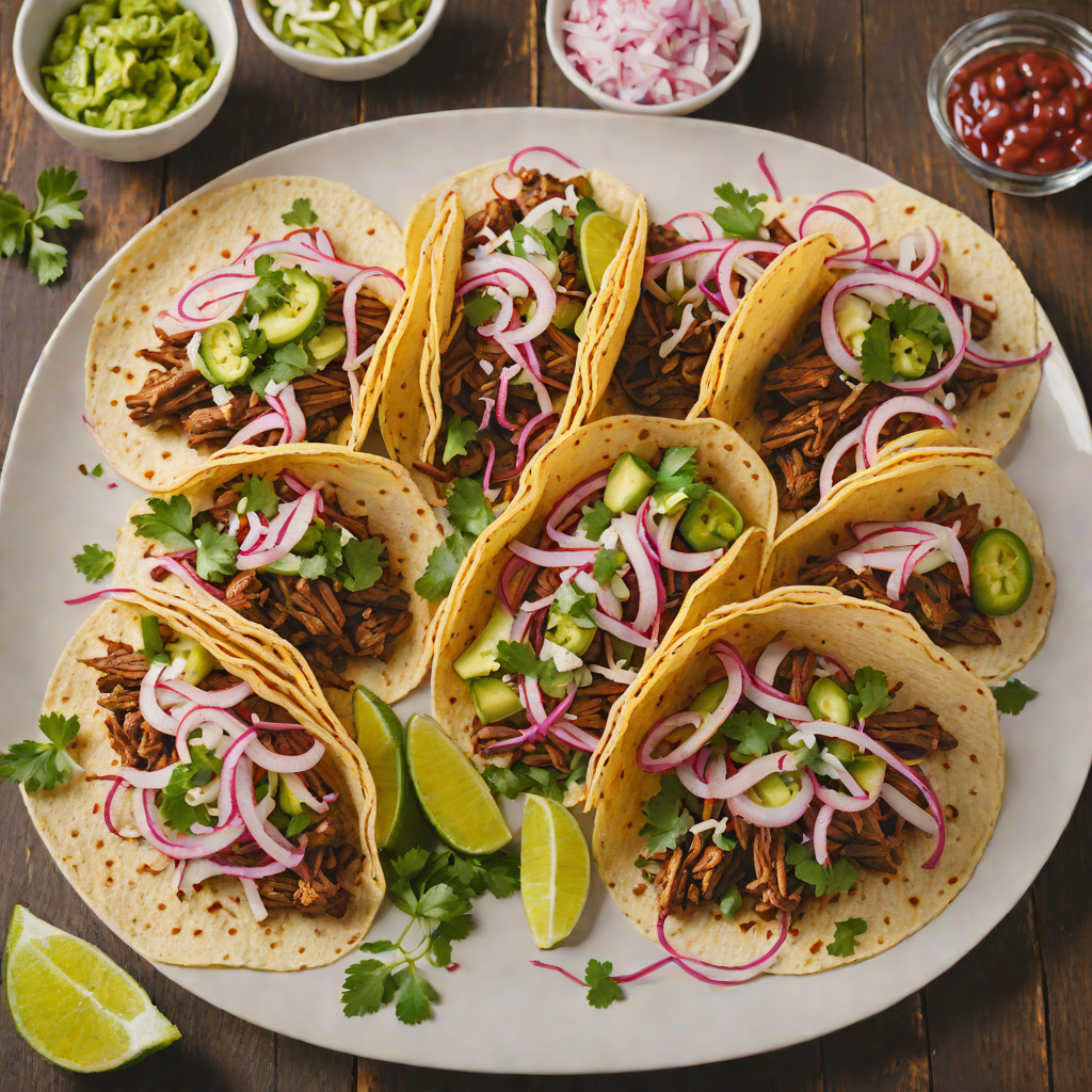Wood-Fired Mexican Barbacoa Tacos with Pickled Onion