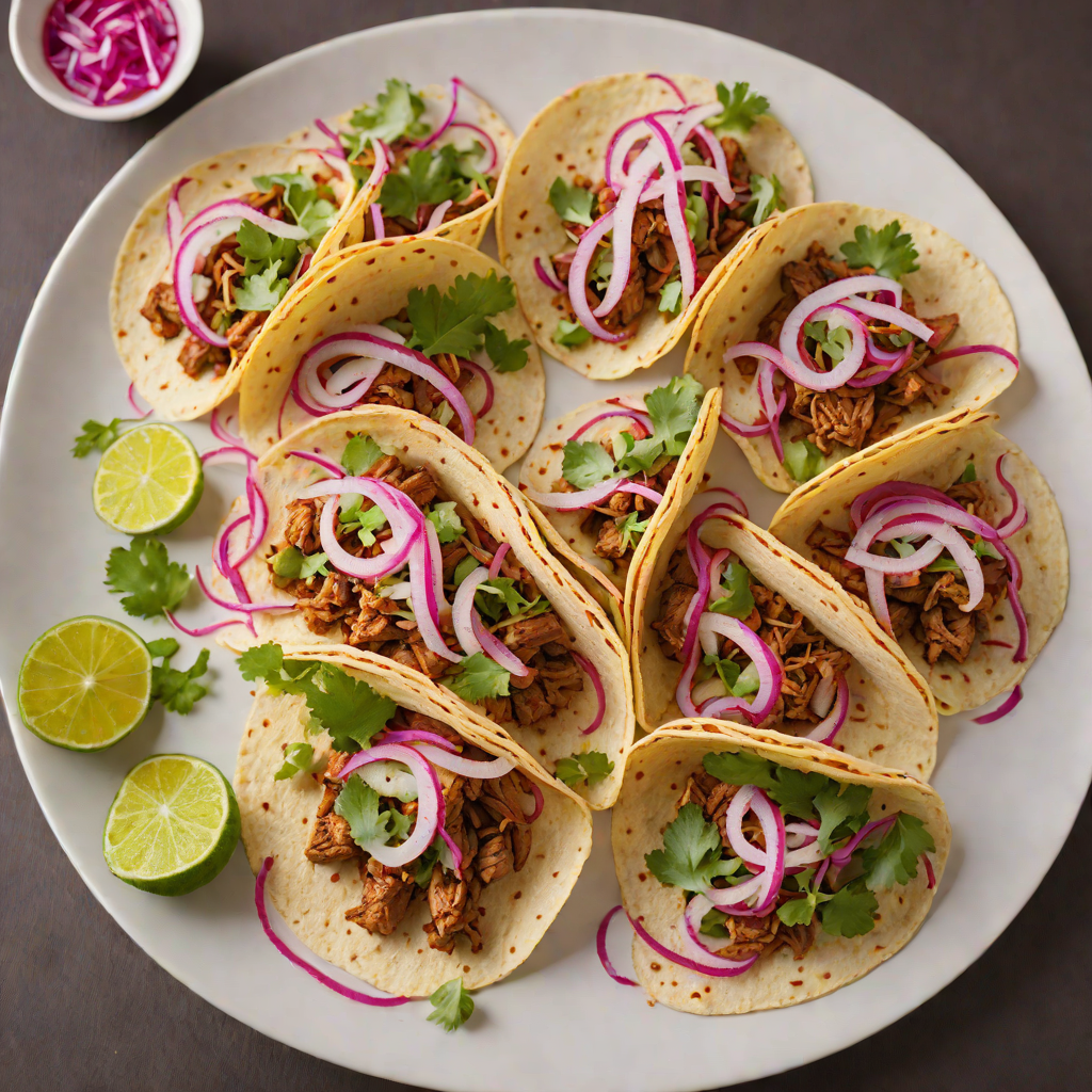 Wood-Fired Adobo Pork Tacos with Pickled Red Onion