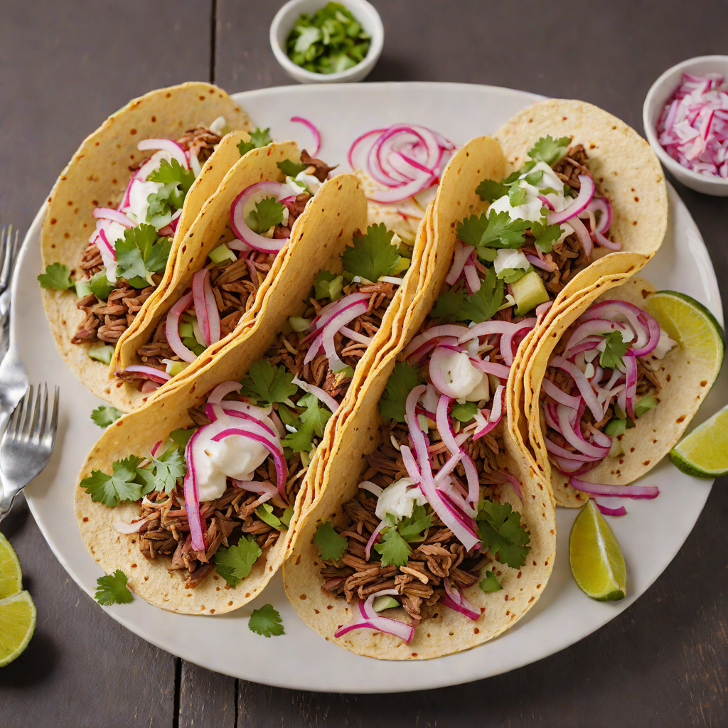 Wood-Fired Barbacoa Tacos with Pickled Onion Salsa