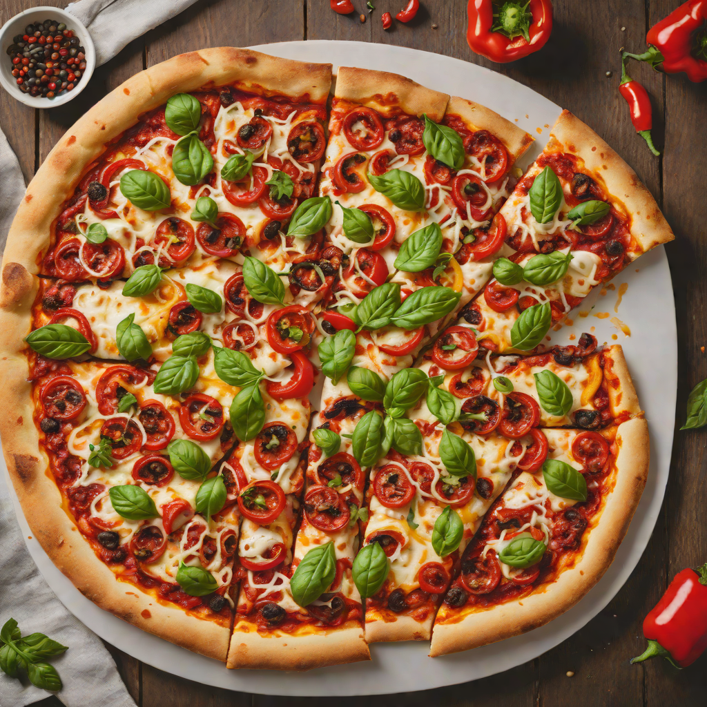 Wood-Fired Pizza with Spicy Chorizo and Roasted Peppers