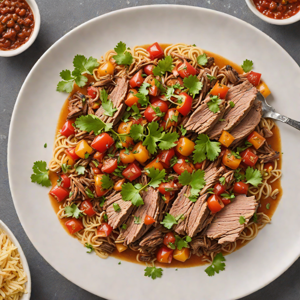 Slow-Cooked Lamb Barbacoa with Roasted Tomato Salsa