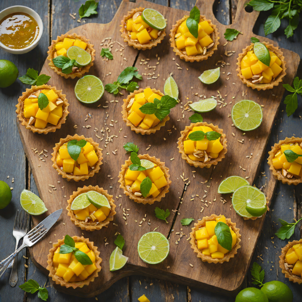 Quick Honey-Lime Mango Tartlets