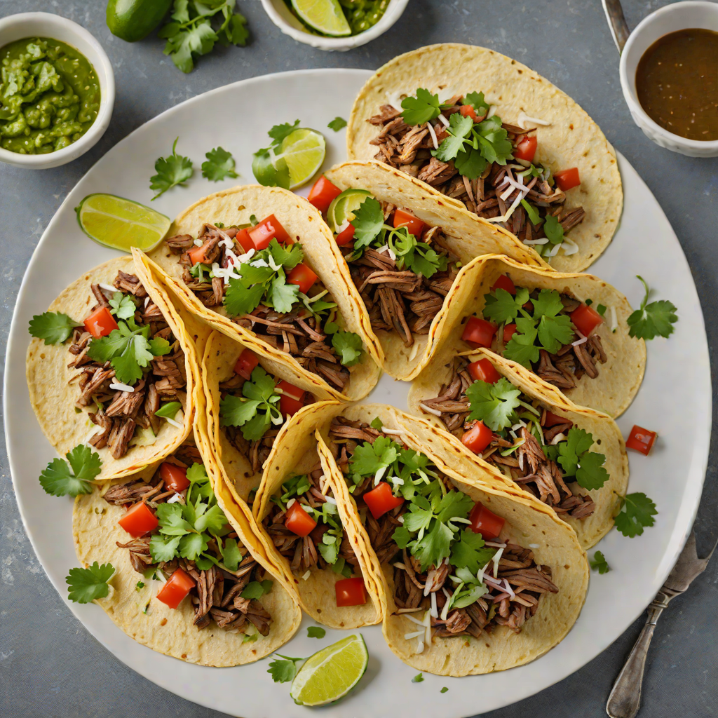 Smoky Beef Barbacoa Tacos with Charred Salsa Verde