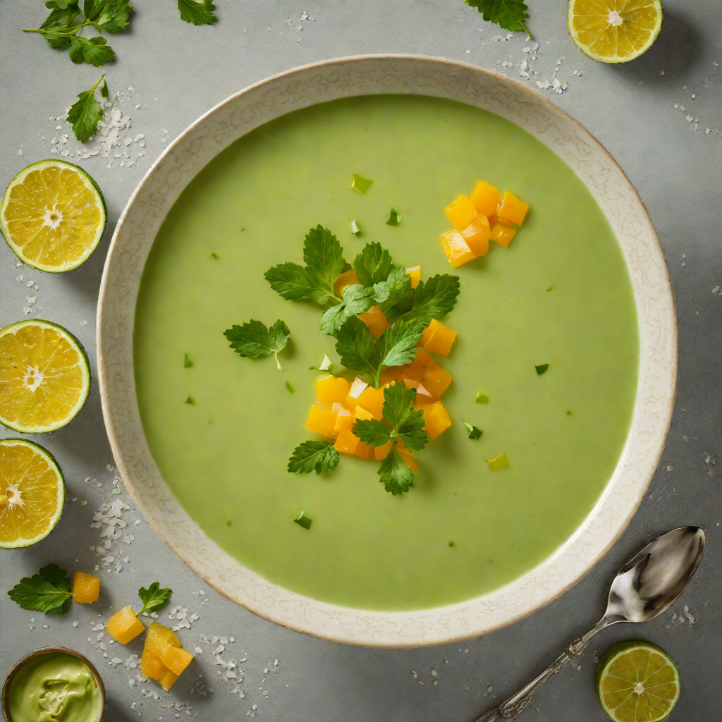 Citrus-Infused Chilled Cucumber Gazpacho