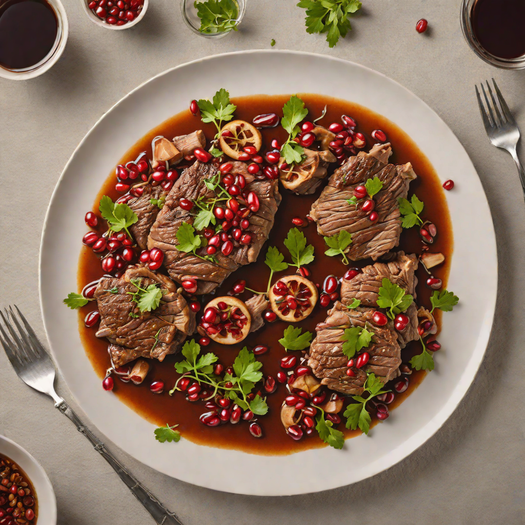 Slow-Braised Lamb with Aleppo Pepper and Pomegranate Molasses