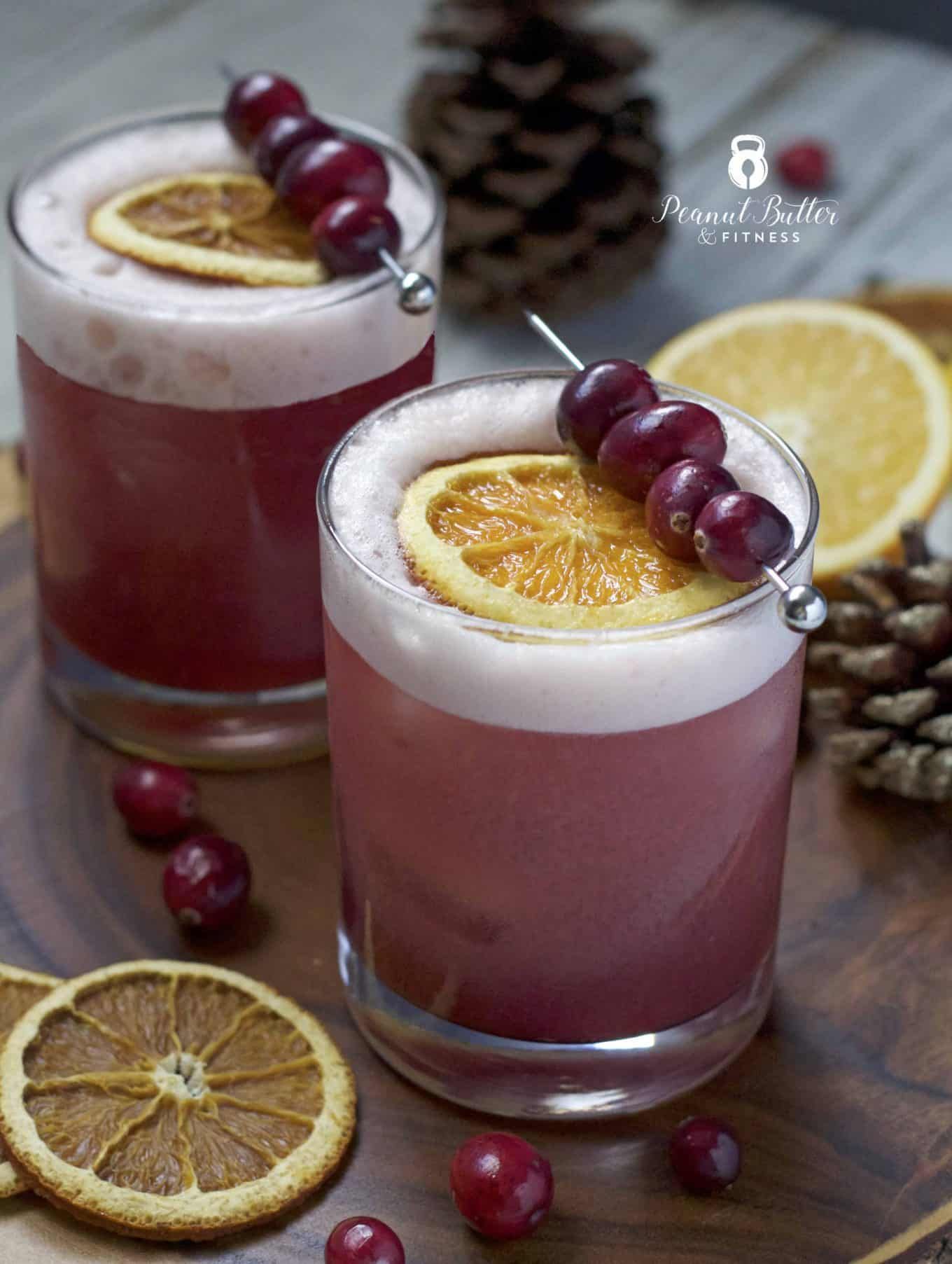 Maple-Infused Rye Sour with Quebec Cranberry Twist