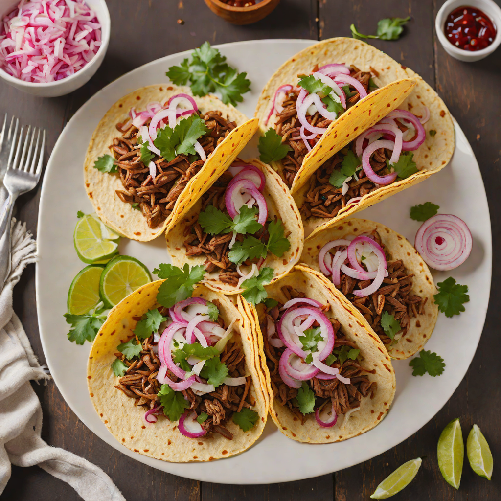 Wood-Fired Chipotle Barbacoa Tacos with Pickled Red Onion