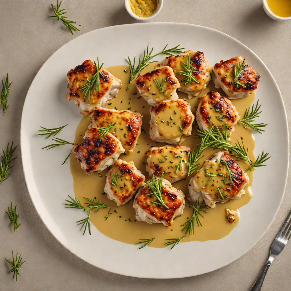 Pan-Seared Chicken Thighs with Mustard and Rosemary Sauce