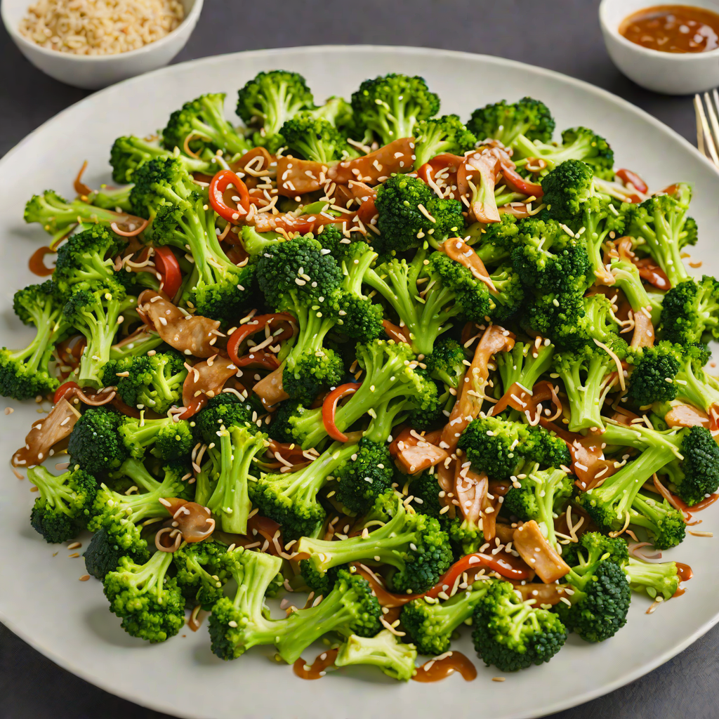Ginger-Sesame Glazed Broccoli Stir Fry