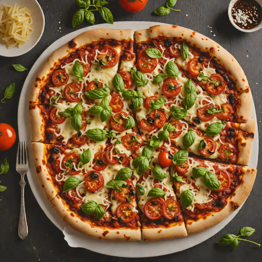 Wood-Fired Pizza with Charred Tomato Sauce and Manchego