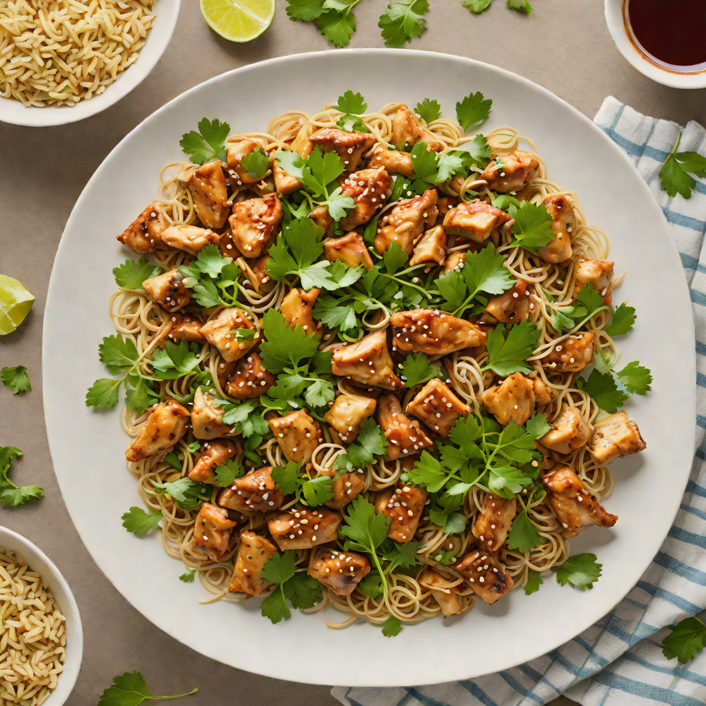 Quick Stir-Fry Chicken with Garlic and Fresh Cilantro
