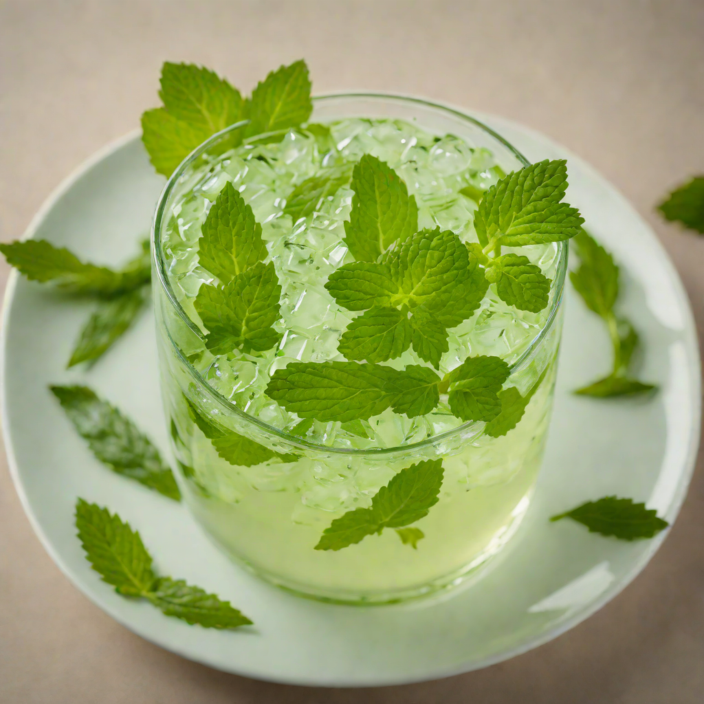 Muddled Mint and Aloe Vera Refresher