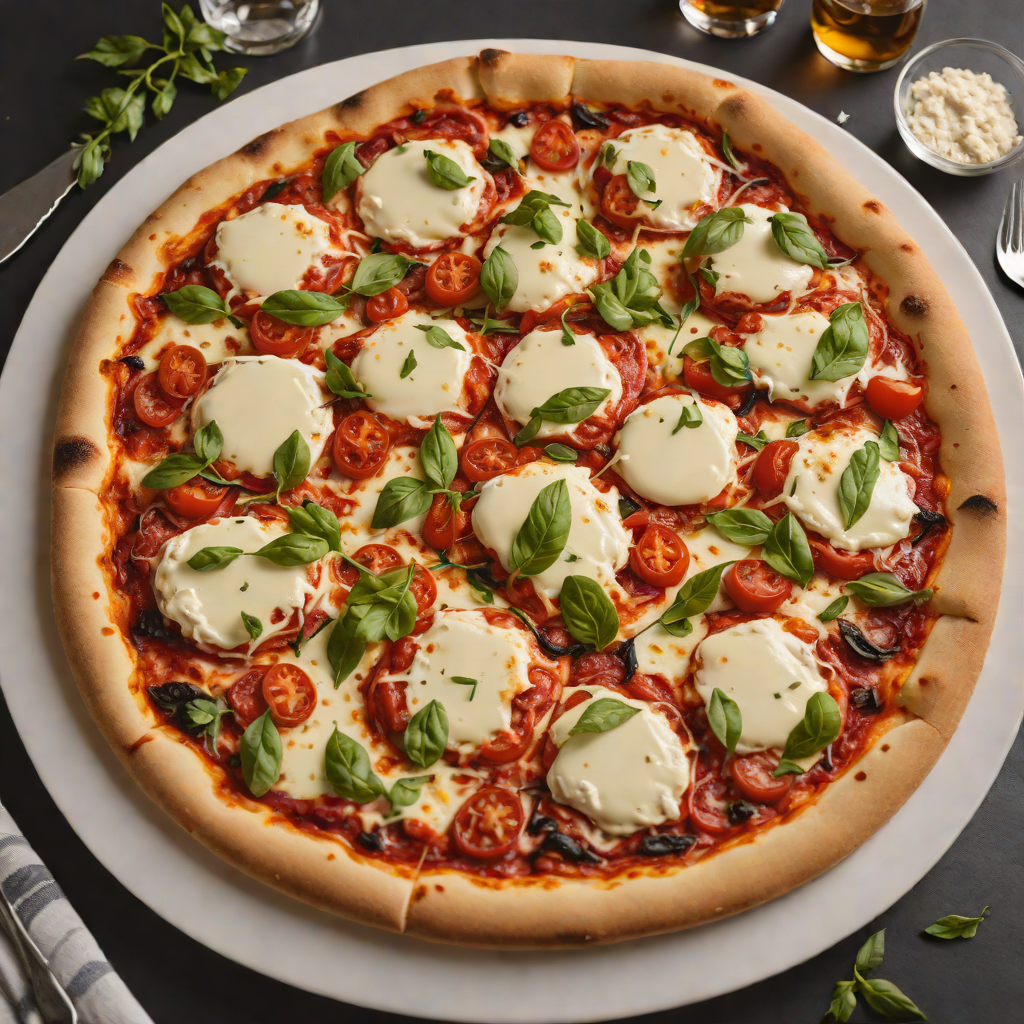Wood-Fired Pizza with Charred Tomato Sauce and Mozzarella