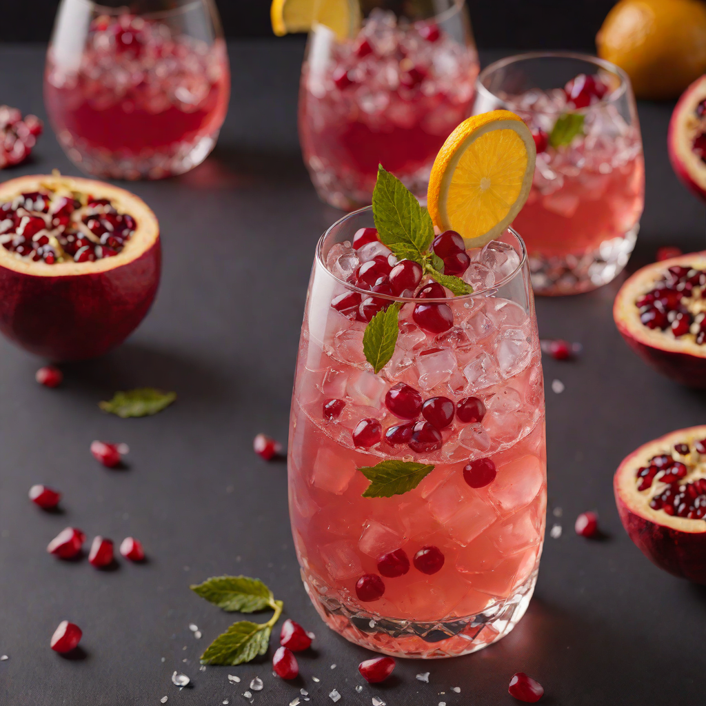 Sparkling Pomegranate Ginger Cooler