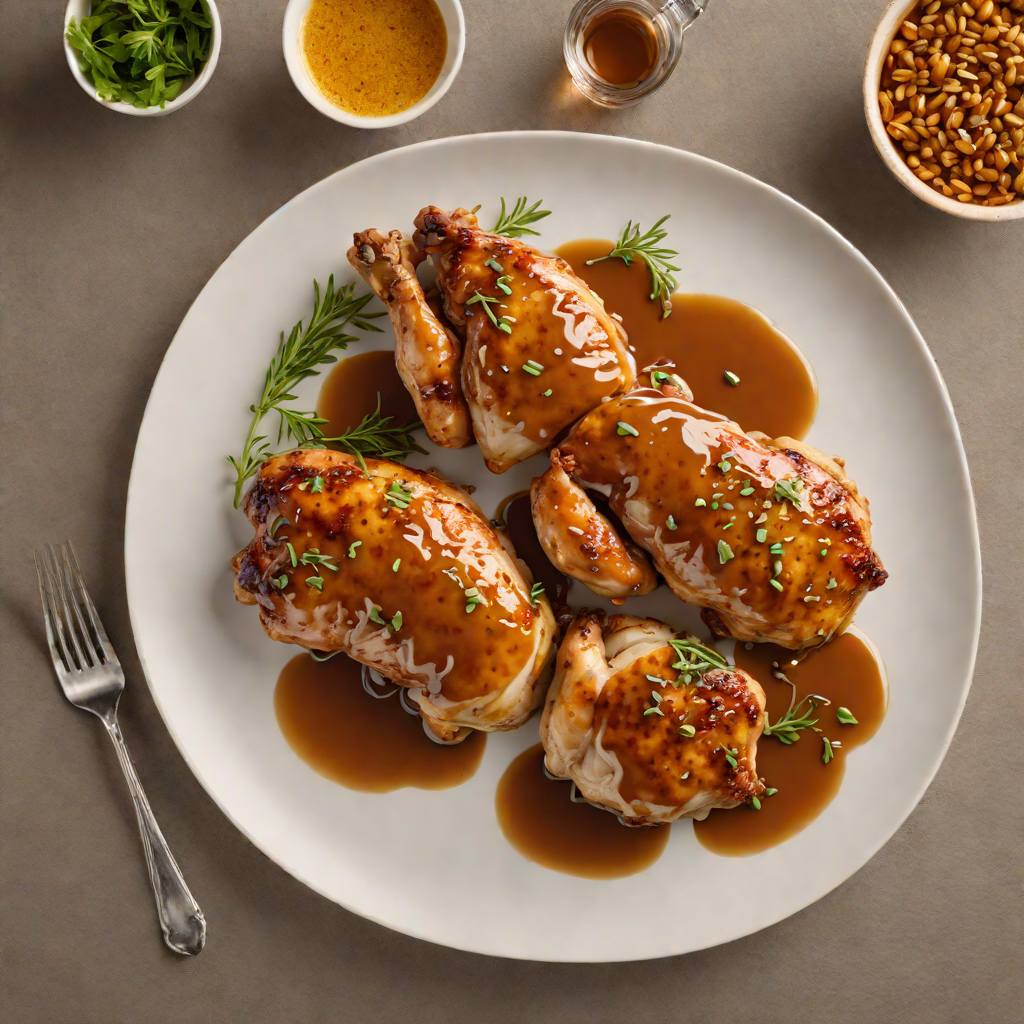 Pan-Seared Chicken with Spiced Texas Honey Glaze