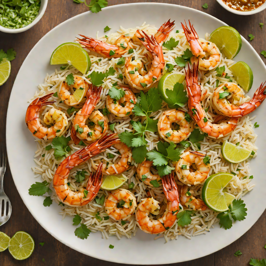 Grilled Cajun-Spiced Shrimp with Cilantro Lime Rice
