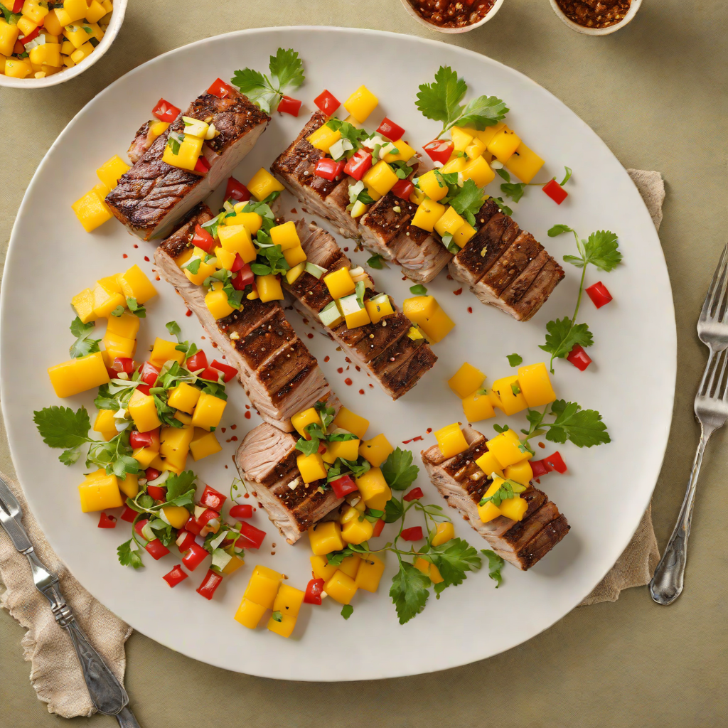 Caribbean-Style Jerk Pork Tenderloin with Mango Salsa