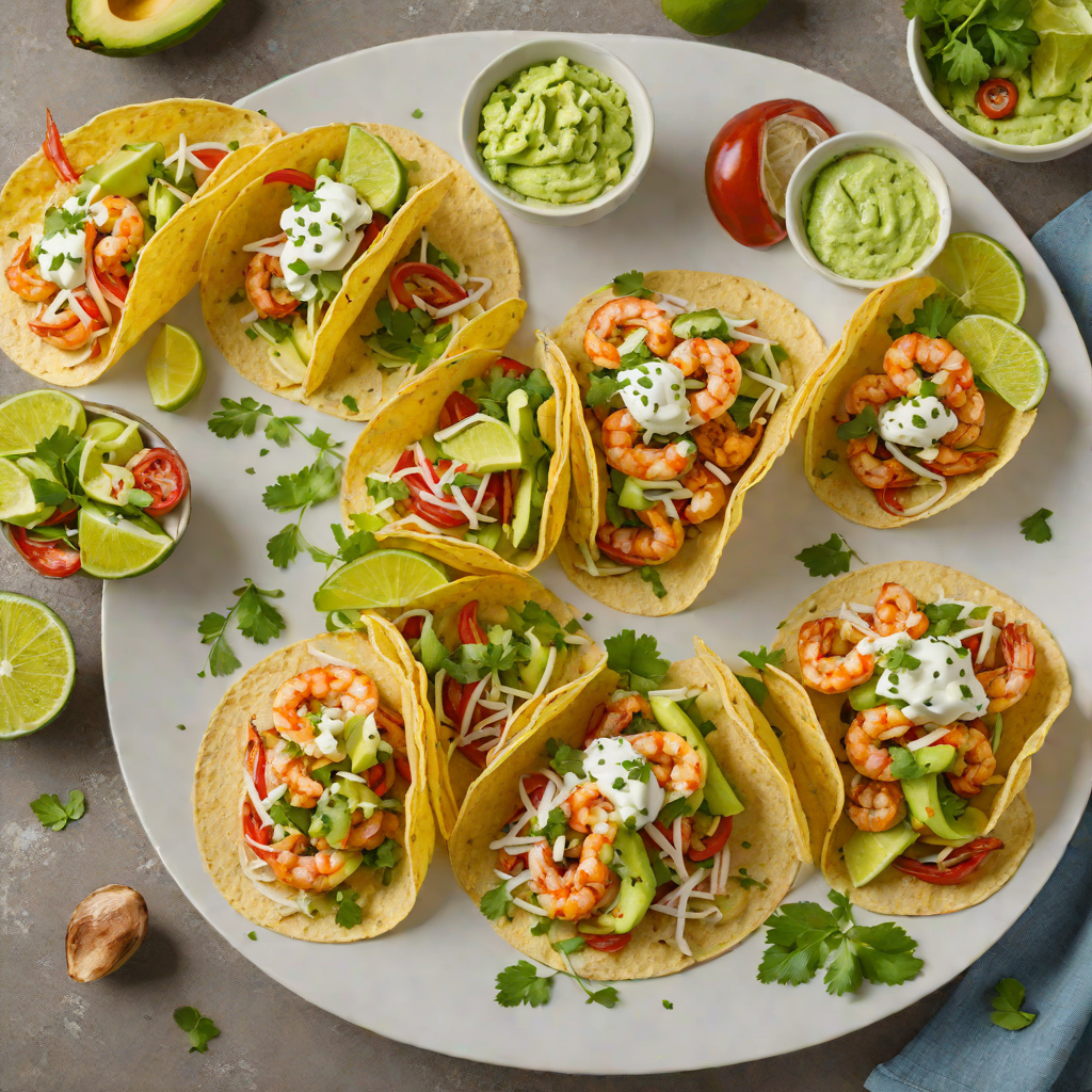 Brownsville-Style Shrimp Tacos with Avocado Crema