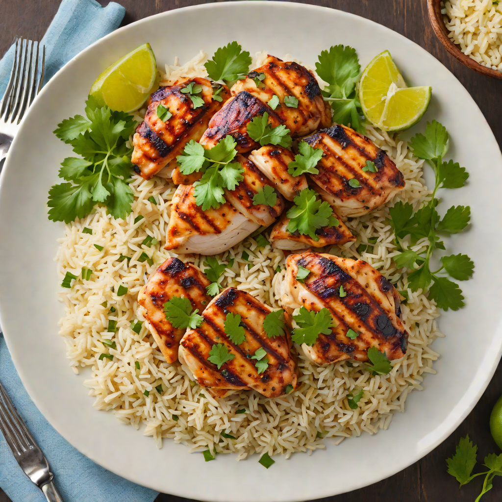 Grilled Chipotle-Lime Chicken with Cilantro Rice