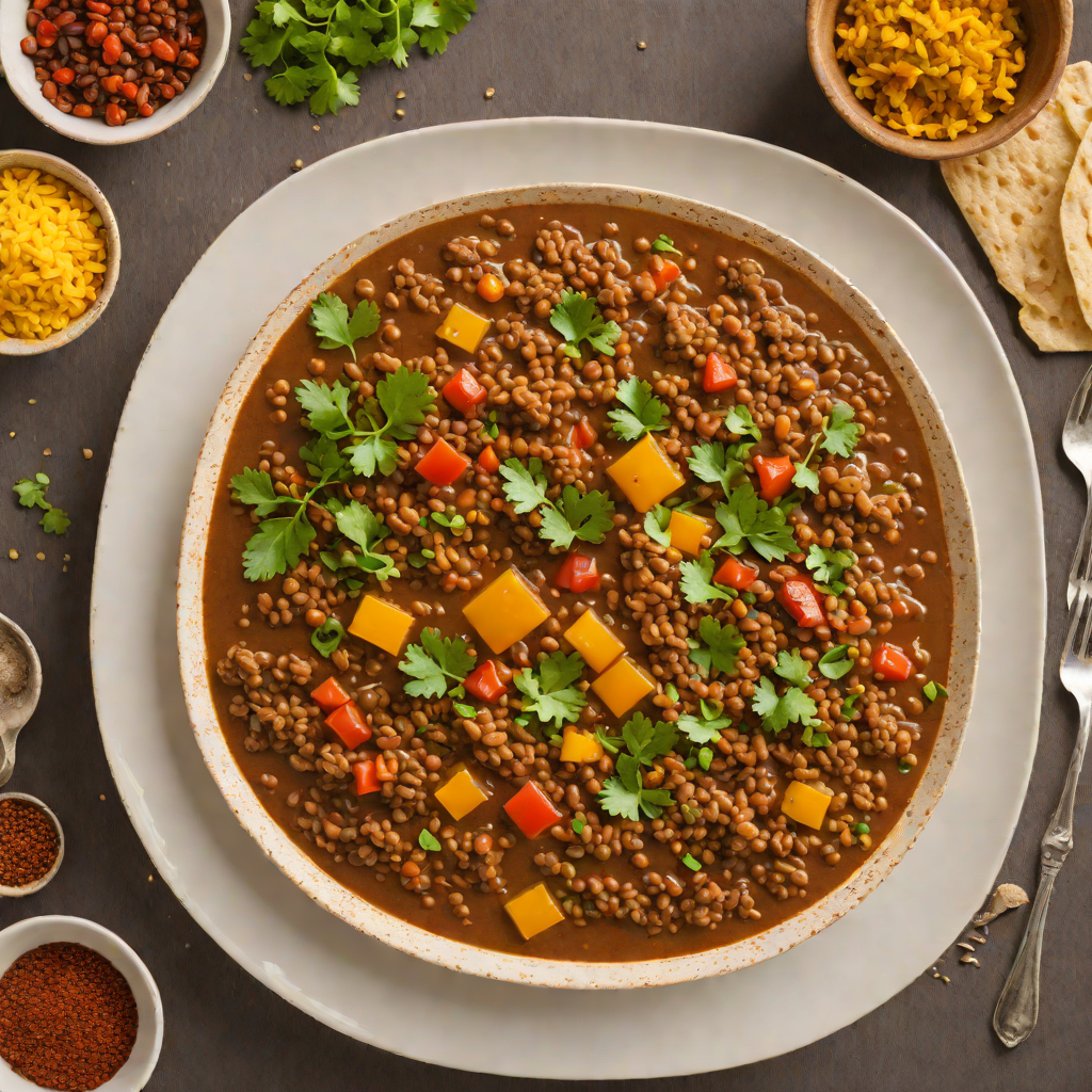 Spiced Ethiopian-Inspired Lentil Stew with Berbere and Injera