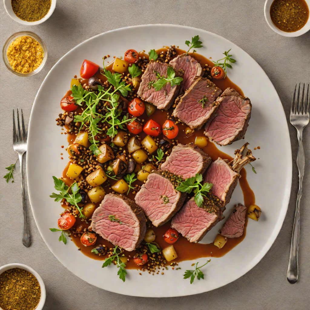 Wood-Oven Roasted Mediterranean Lamb with Za'atar