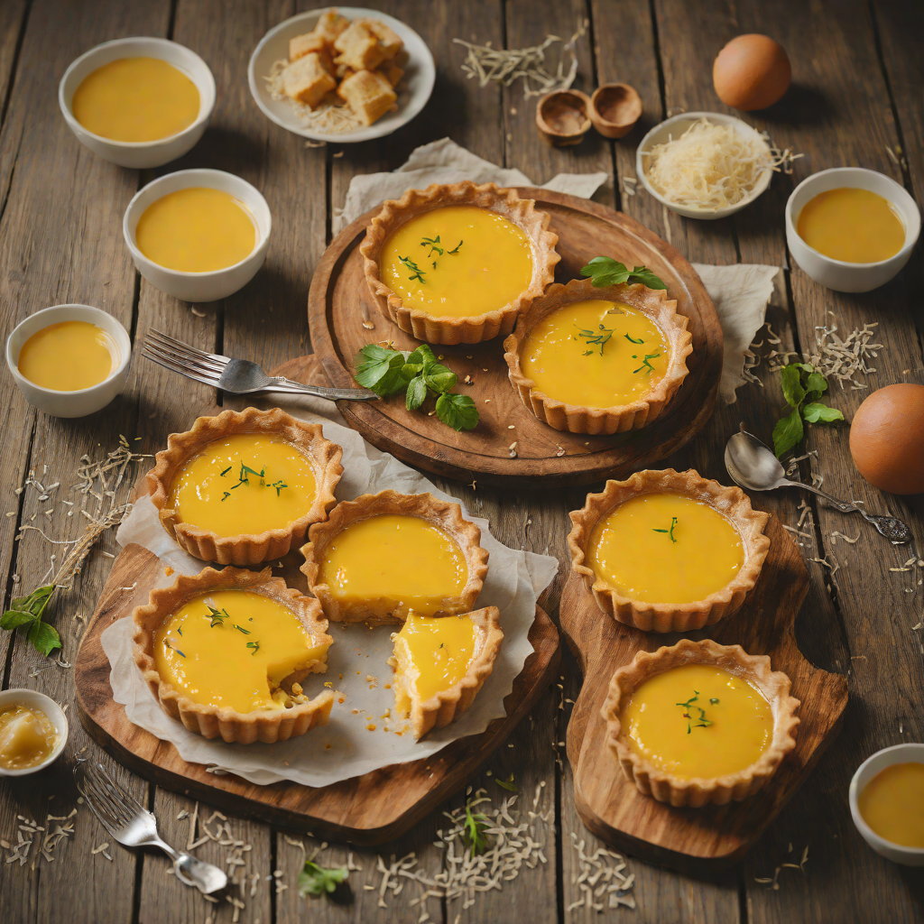 Cantonese Egg Tart Custard with Buttery Shortcrust
