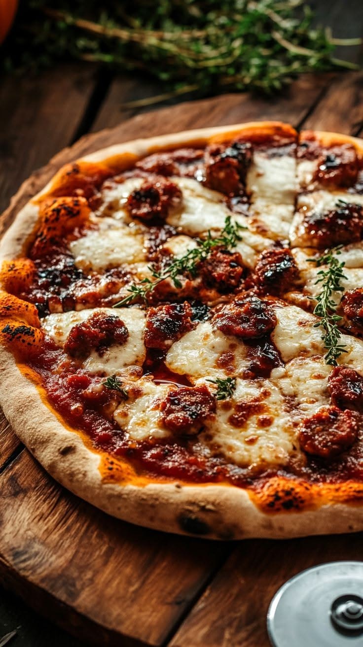 Wood-Fired Pizza with Spicy Chorizo and Roasted Poblano