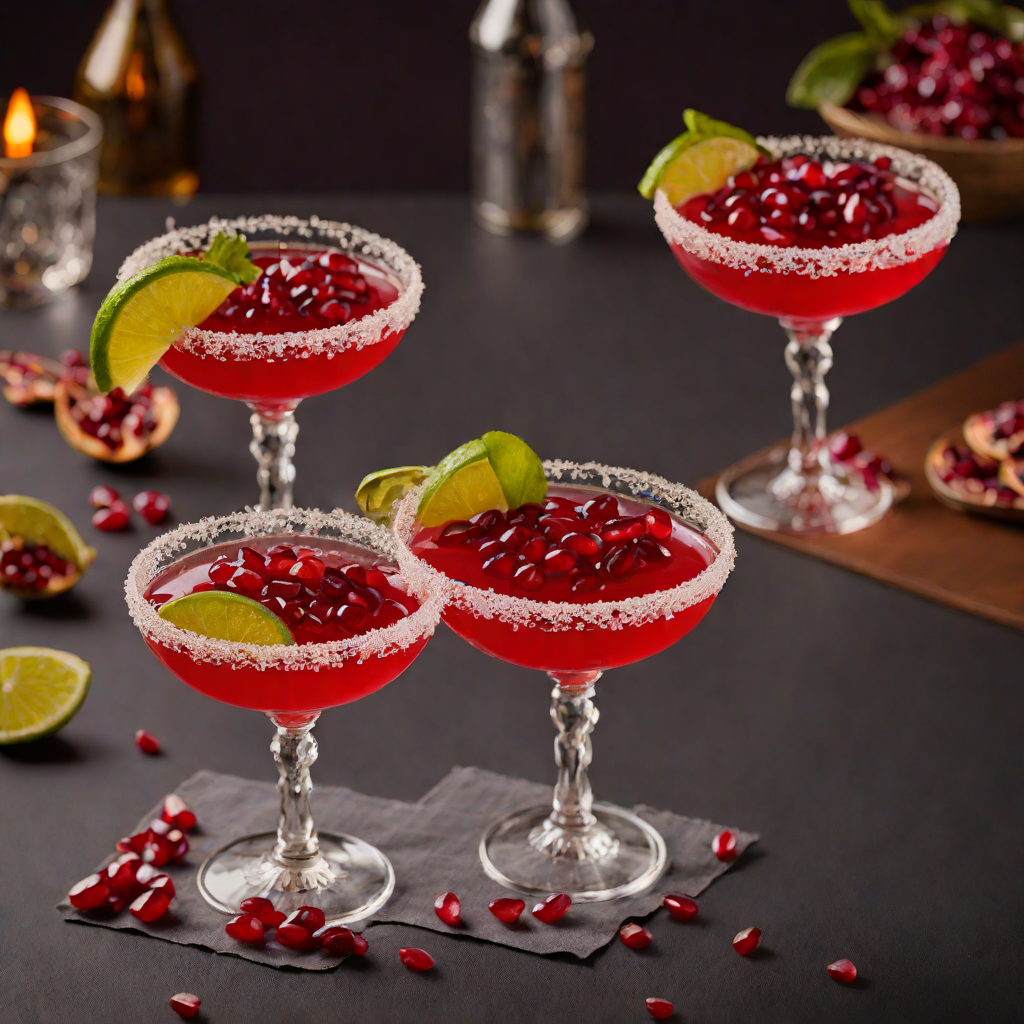 Spiced Pomegranate Margarita with Cointreau