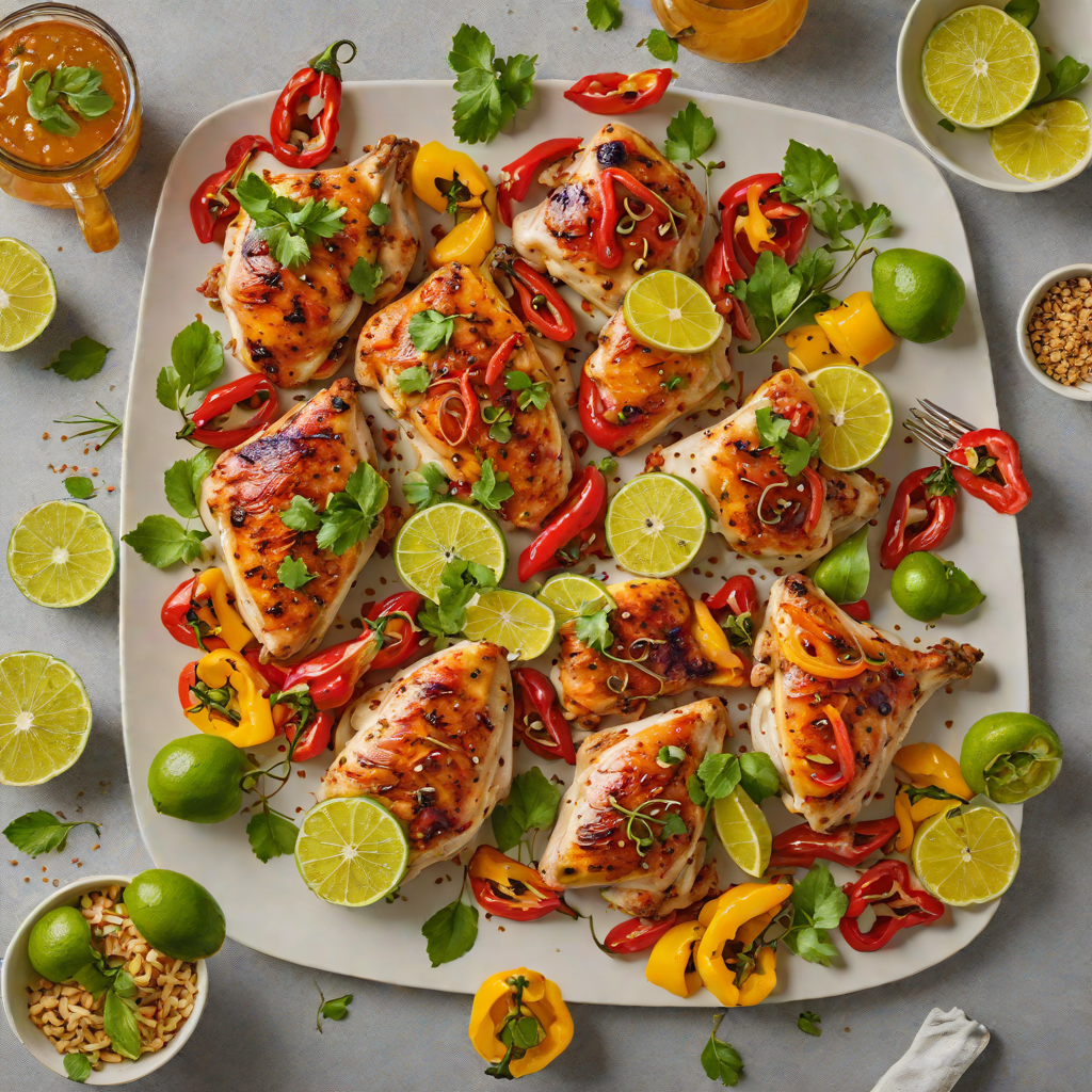 Sheet Pan Honey-Lime Chicken with Roasted Bell Peppers