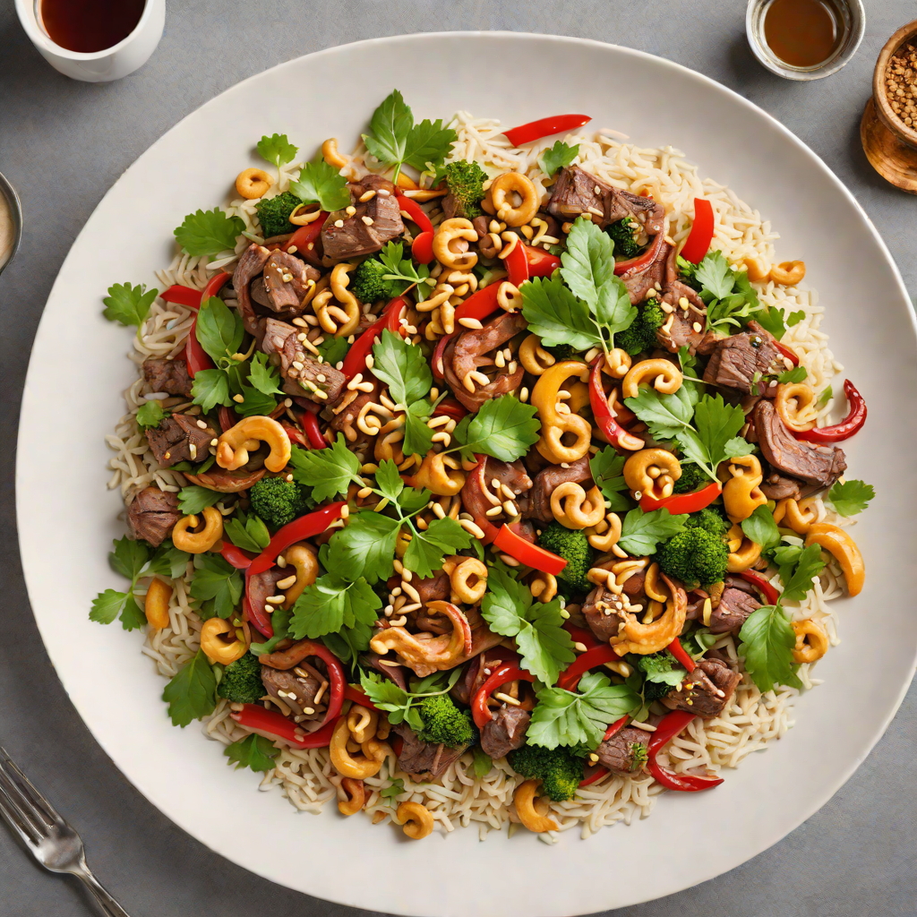Spiced Kangaroo Stir-Fry with Bush Tomato and Cashews