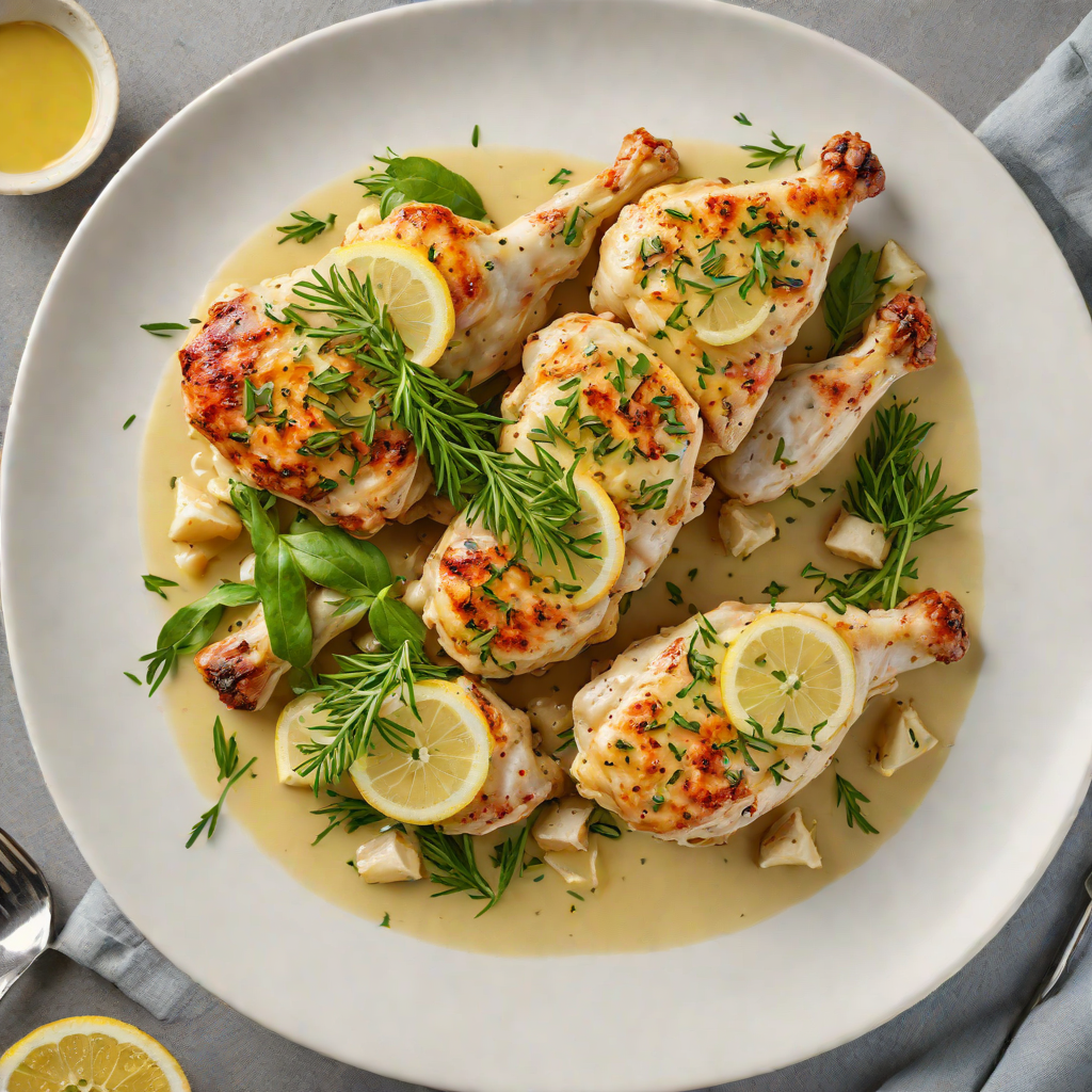 Sautéed Chicken with Tarragon and Lemon Butter Sauce