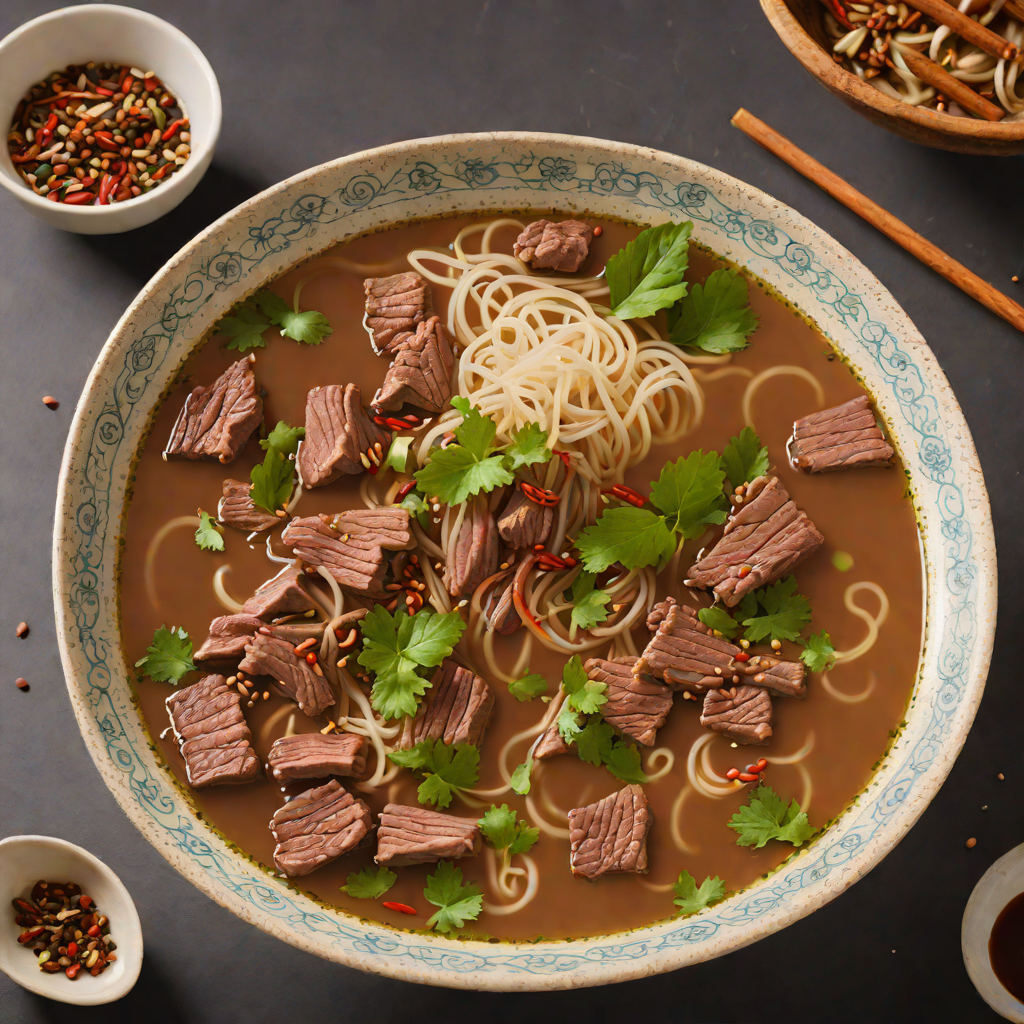 Pho-Inspired Beef Noodle Soup with Star Anise and Cinnamon