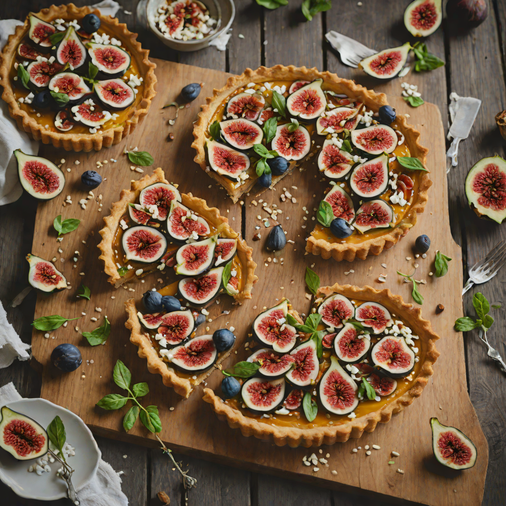 Warm Honey-Glazed Fig and Ricotta Tart