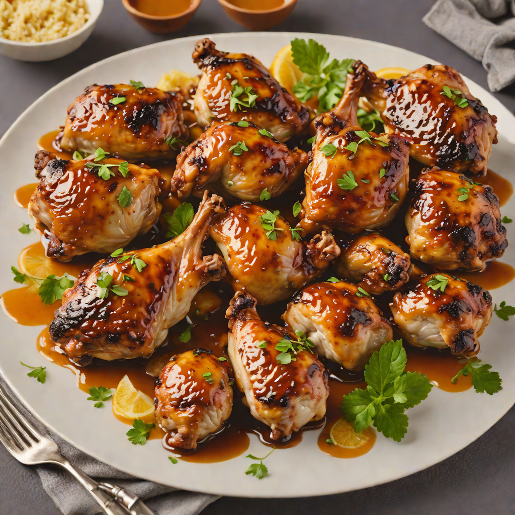 Spiced Band-Inspired Honey Glazed Roasted Chicken Thighs