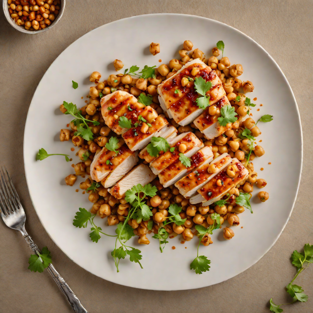 Pan-Seared Chicken with Hidden Harissa Chickpeas