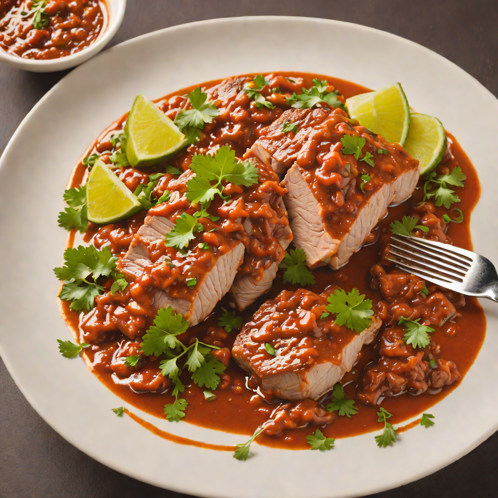 Slow-Cooked Guatemalan Pork with Red Chile Sauce